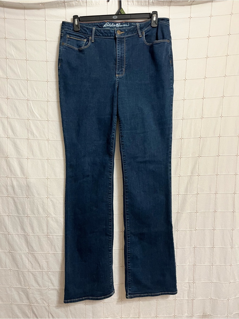 Eddie Bauer Women's Dark Blue Flare/bootcut Jeans 16